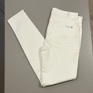 7 For All Mankind white skinny jeans size 30
